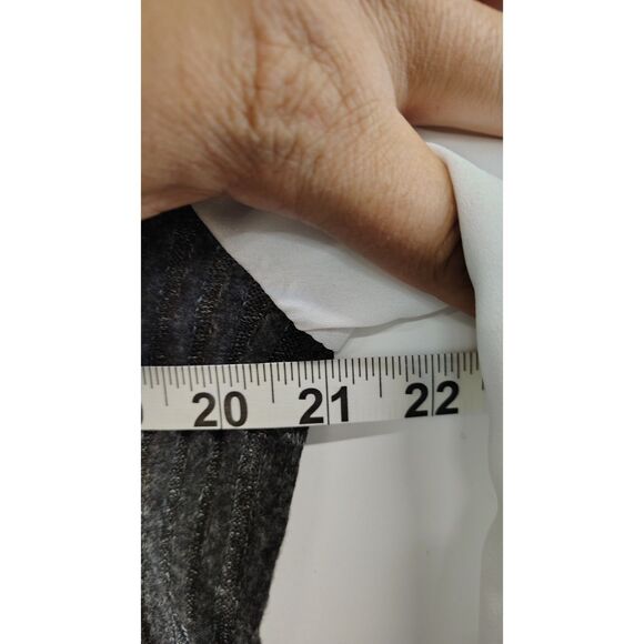 French Laundry 1X Women's Attached Vest Long Sleeve Collard Shirt - Picture 5 of 5